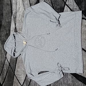 Michael Michael Kors Silver Studded Tie Cuffs Long-sleeve Shirt